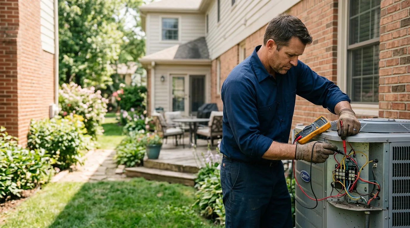 HVAC technician working near Needmore, PA
